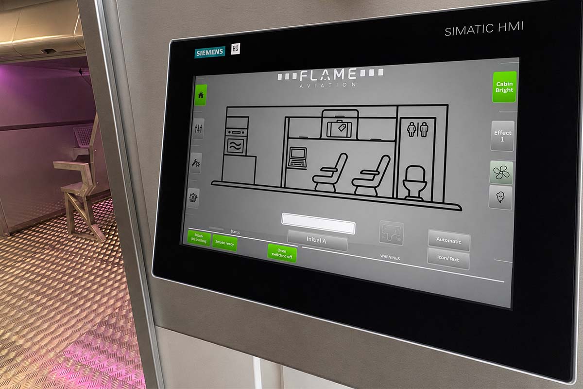 CrewSafety Real Firefighter Simulator Control panel
